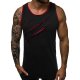 Men daily casual basic, stylish cotton slim vest, solid color, patchwork round neck, sleeveless