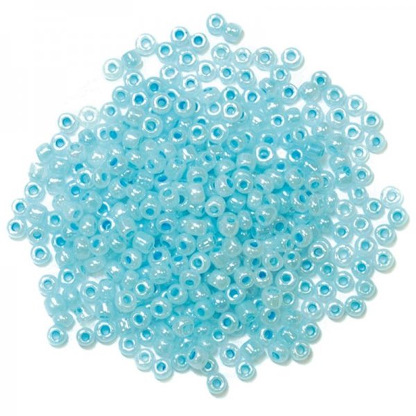 Ice blue beads 2 mm