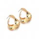 Woman twisted metal alloy jewelery earring