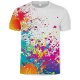 Men Casual Basic T-Shirt, Animal Printed Round Neck, Short Sleeve