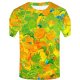 Men activities, party casual fashion, cotton t-shirt, 3D, graphics, fruit print round neck, short sleeves