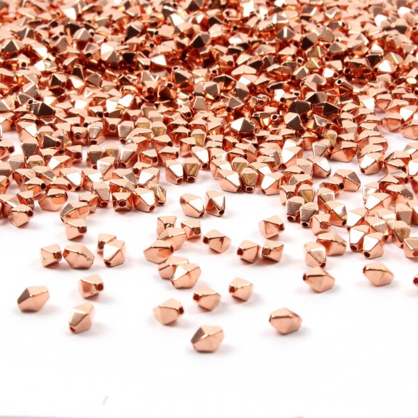 Copper diamond beads 100 grams