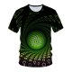 Men out of a chic T-shirt, 3D pleated, print