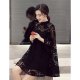 Women go loose blouse, solid color lace