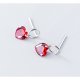 Women cubic zirconia solitaire earrings diamond earrings