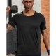 Men Sports & Outdoor Sports Basic Slim T-Shirt, Striped Patchwork Round Neck, Short Sleeve