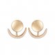 Female beaded fashion jewelry earrings classic simplicity moon and metal alloys