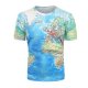 Men daily wear T-shirt, graphic round neck, short sleeves