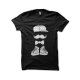 Black mustache T-shirt