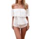 Women fashion chiffon dress sexy off shoulder T-shirt beach pants gift