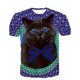 Men slim t-shirt, animal round neck