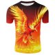 Men Daily Slim T-Shirt, Animal Round Neck, Short Sleeve