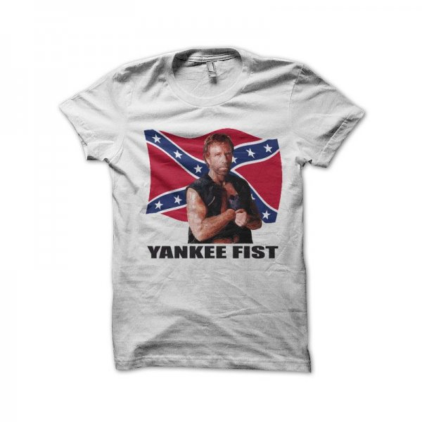 Confederate flag white T-shirt