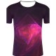 Men sports, cotton T-shirt, 3D, graphic print round neck