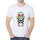 Men casual, everyday sports and leisure business, retro slim T-shirt, graphics, portrait print round neck, short sleeves