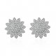 Female clarity cubic zirconia earrings earrings flowers