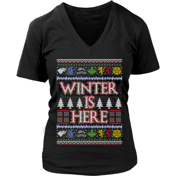 Winter is here Tank T-shirt V-neck T-shirt