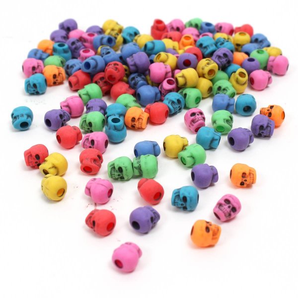 Color skull bead 250 package