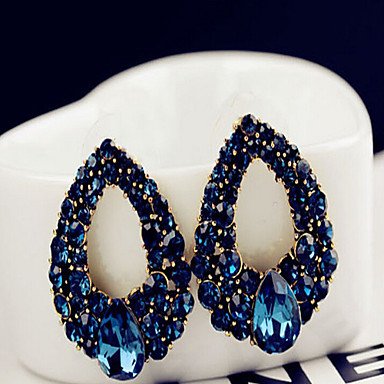 Sapphire earrings female earrings, gemstone, cubic zirconia, diamond, retro, blue wedding party gifts