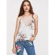 Women basic T-shirt, flowers