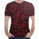 Men daily wear basics, punk gothic T-shirt, color matching, 3D, patterned print crew neck, short sleeves