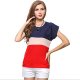 Women fashion, comfort, trend color red T-shirt