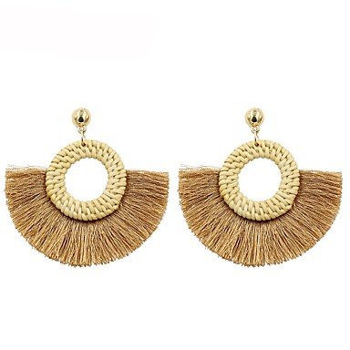 Female Earrings Earrings Coconut Fringe Female Tassel Earrings Jewelry