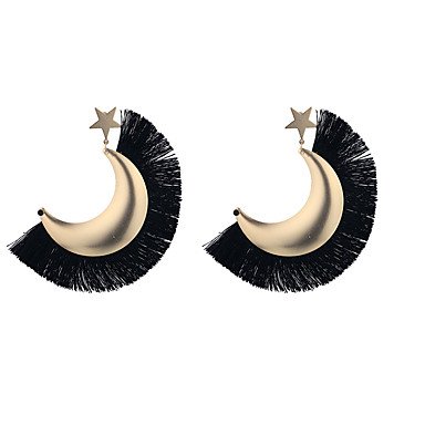 Sun Moon Star tassel earrings female fashion jewelry