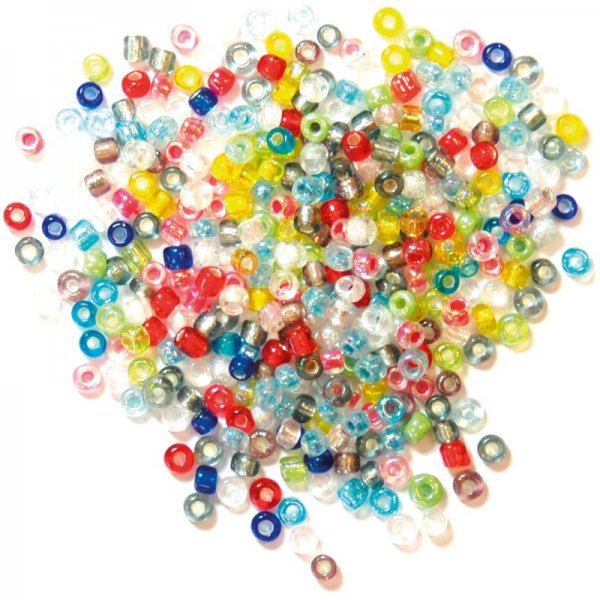 Multicolor beads 2 mm 15 g