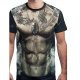 Men, size slim t-shirt, 3D round neck