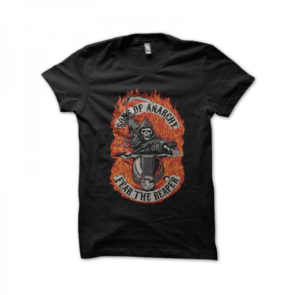 Sons of anarchy fear death black T-shirt