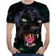 Men everyday wear holiday t-shirt, color block, 3D, animal print round neck, short sleeves