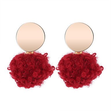 Women retro style earrings ball lovely jewelry simple, everyday