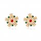 Female fashion classic diamond earrings rainbow