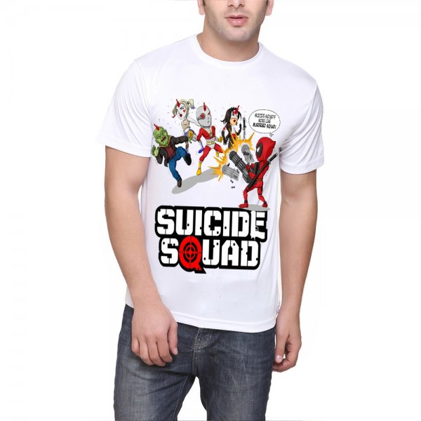 Deadpool Suicide Squad white T-shirt