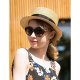 Female cute straw bucket hat