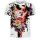 Men Casual Basic T-Shirt, Animal Printed Round Neck, Short Sleeve