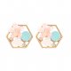 Geometric earrings female flower sweet elegant fashion jewelry