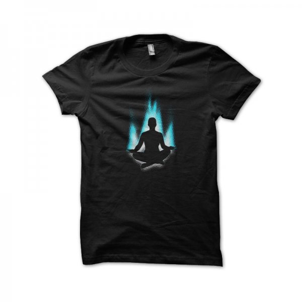 Meditation black light effect t-shirt