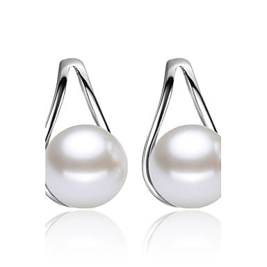 Woman pearl earrings imitation pearl earrings jewelry everyday casual