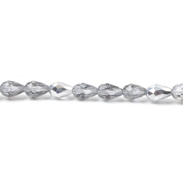 Half-silvered crystal big beads 13