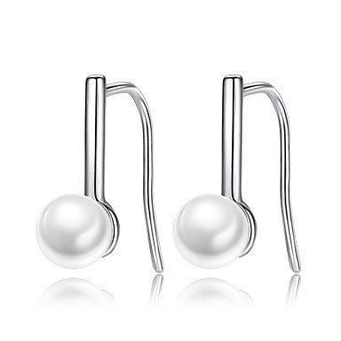 Women fashion earrings imitation pearl earrings flower fashion accessories daily