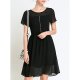 Women's street chic chiffon skirt above the knee