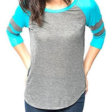 Women's fashion Slim casual T-shirt round neck T-shirt