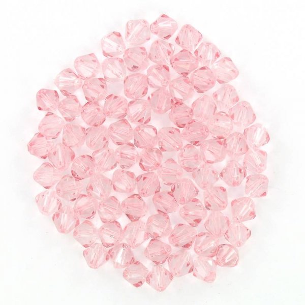 Double cone crystal beads peach