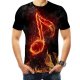 Men casual, daily basic, exaggerated T-shirt, 3D, graphic print round neck, short sleeves