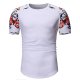 Men activities, party casual punk & gothic, large size cotton T-shirt, stripes, 3D, animal print round neck