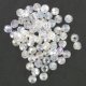 Circular beads faceted crystal clear