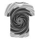 Men slim t-shirt, geometric round neck