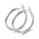 Female earrings twisted machete cute elegant sterling silver earrings silver